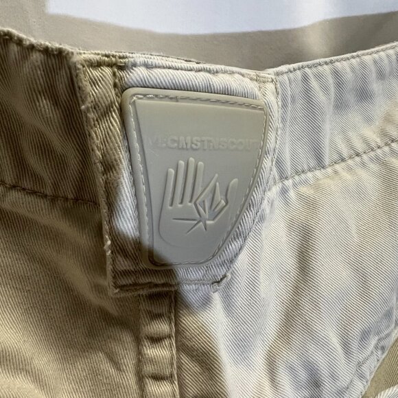 Volcom Stone Scout Tread Lightly Vintage Cargo Khaki Shorts - Picture 11 of 16